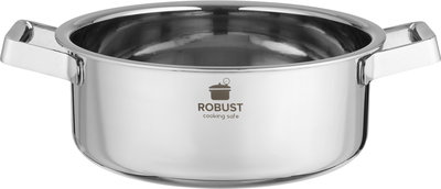 Robust Stainless Steel Cooking Pot, 26 cm - Silver product image 2