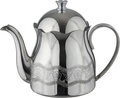 إبريق شاي استيل السيف غاليري، 0.3 لتر، منقوش - فضي product image 1