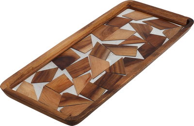 Al Saif Gallery Wooden Serving Tray, 41x18x2.4 cm, Rectangular - Wooden product image 2