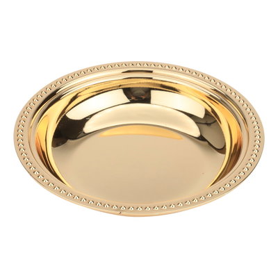 Round Tamriya with bird cover, steelAl Saif Gallery, 13x13x7 cm - gold product image 3