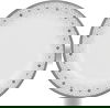طقم سفرة بورسلان السيف غاليري، 24 قطعة، شكل دائري بحافة رمادي - ابيض رمادي product image 5