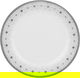 Alsaif gallery Porcelain Dinner Set, 24 Pieces, Round Shape with Grey Rim - Grey White product image 5