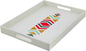Al Saif Gallery Plastic Serving Tray, 48X35.5X4 Cm - Off White product image 2