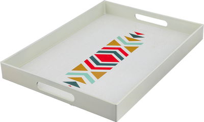 Al Saif Gallery Plastic Serving Tray, 48X35.5X4 Cm - Off White product image 2