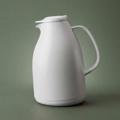 Elegance Penguin Thermos, 1.5 liters, glass inner container, plastic outer shell - white product image 1