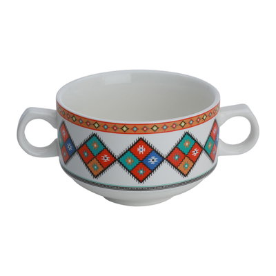 طقم شوربة بورسلان السيف غاليري، 15 قطعة، نقش عسيري - ملون product image 3