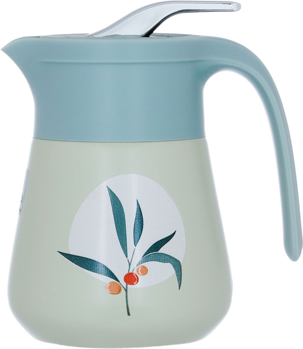 Gloria Glass Thermos, 500 ml, plastic outer shell - light green product image