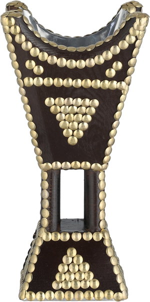 مبخرة باكستاني خشب، 13x13x27 سم، قاعدة - أسود ذهبي product image