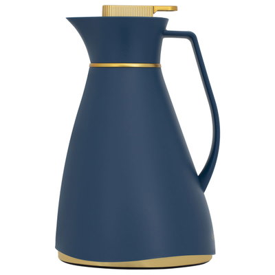 ترمس شيفون زجاج جلوري، 1 لتر - ازرق product image 4