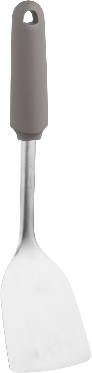 Al Saif Gallery Stainless steel serving spoon, plastic, gray handle, 32x8 cm - Silver Cappuccino product image
