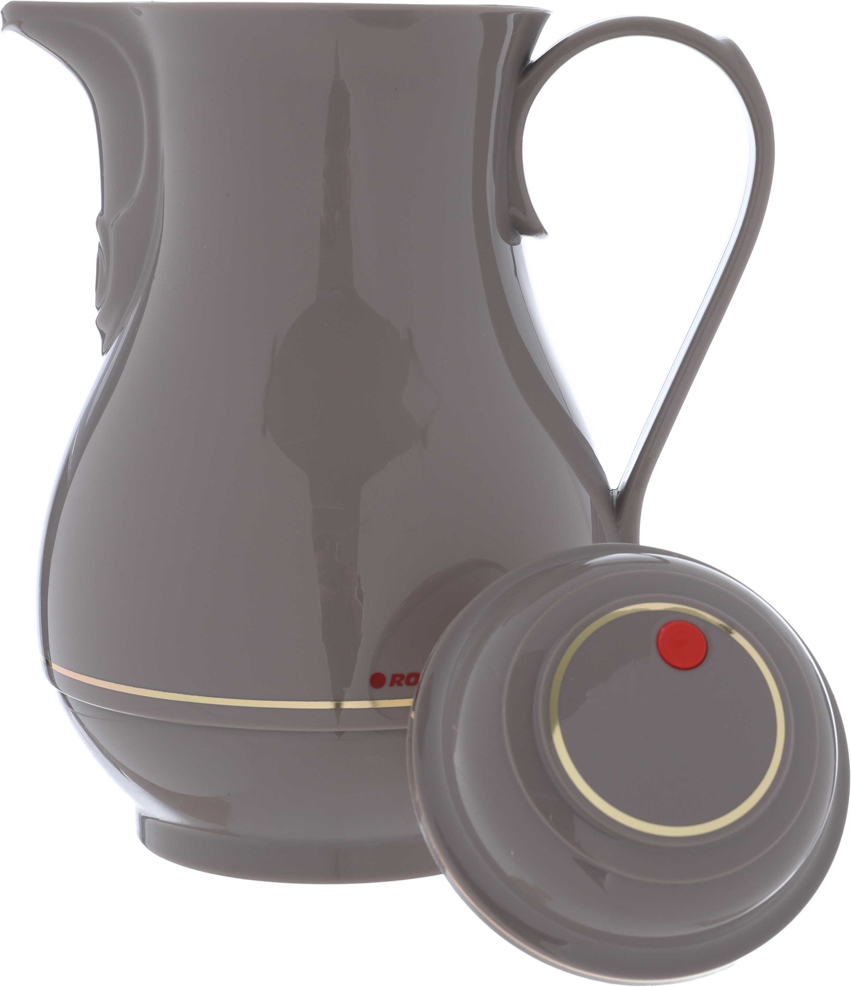 ترمس روتبونت، 1 لتر، حافظة داخلية زجاج حراري، هيكل خارجي بلاستيك - رمادي product image 4
