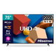 تلفزيون بدون اطار هايسنس، 75 بوصة، 4K، UHD، واي فاي،HDR10،WCG، 75A6K - اسود product image 2