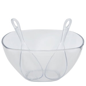 زبدية سلطة اكريلك السيف غاليري، 3 قطع، مع ملاعق - شفاف product image 2