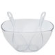 زبدية سلطة اكريلك السيف غاليري، 3 قطع، مع ملاعق - شفاف product image 2