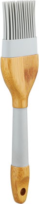 فرشاة زيت خشب سيليكون السيف غاليري، مربعة، يد خشب، 22x5 سم - خشبي فاتح رمادي product image 3