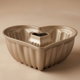 Rocky Aluminum Hollow Cake Mold, 27x27x10 cm, Heart - Dark Gold product image 1