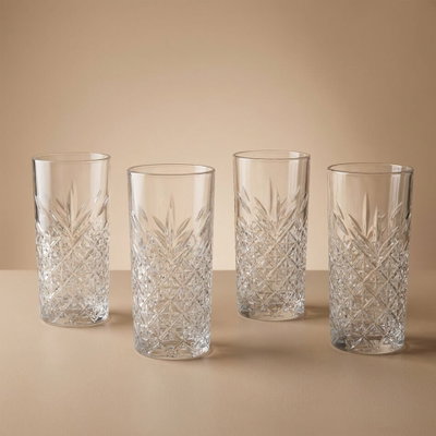 طقم كاسات باشاباتشي، 4 قطع، 365 مل - شفاف product image 1