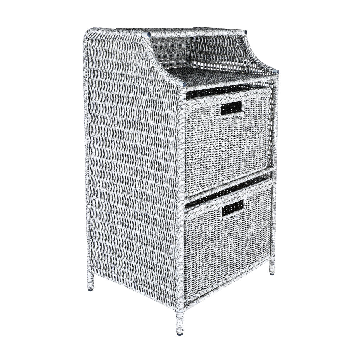Wahj Almash Wicker Storage Cabinet, 42 X 32 X 69 Cm - Light Grey product image 3