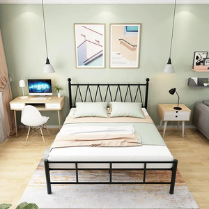 سرير مودرن حديد، 35×140×200 سم - أسود product image