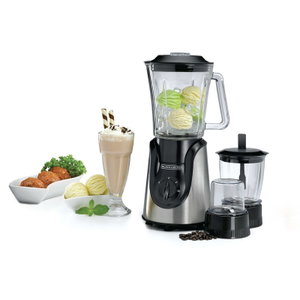 Black BX600G-B5 & Decker Electric Blender, 600 Watts, 1 Liter, 3 Speeds - Black Silver product image 2