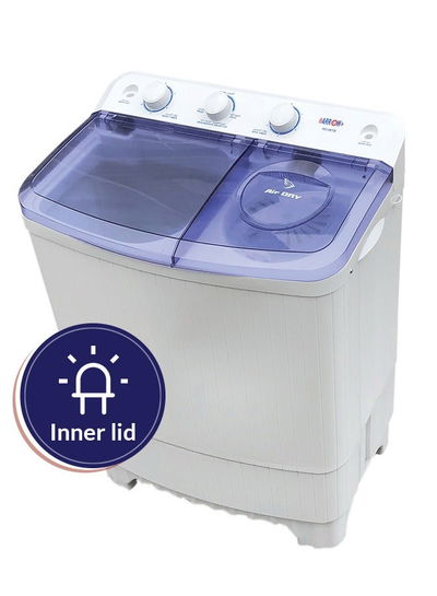Arrow RO-12TTB Semi-Automatic Washing Machine, 12 kg, 7 kg Spin, 1600 RPM - White product image 9