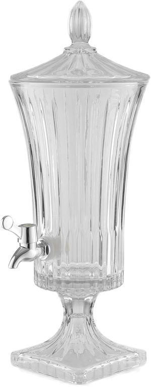 Al Saif Gallery Glass Drink Dispenser, 16.5x16.5x43.3 cm - Clear product image 2