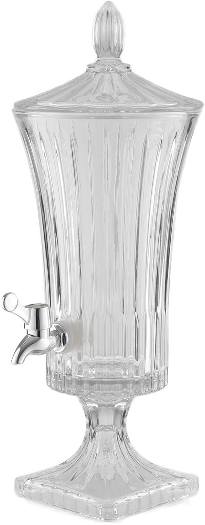 Al Saif Gallery Glass Drink Dispenser, 16.5x16.5x43.3 cm - Clear product image 2