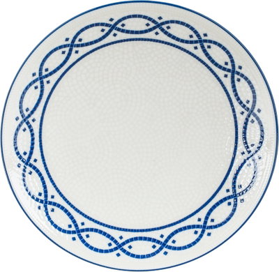 طقم سفرة بورسلان السيف غاليري، 24 قطعة، منقوش - ابيض ازرق product image 2
