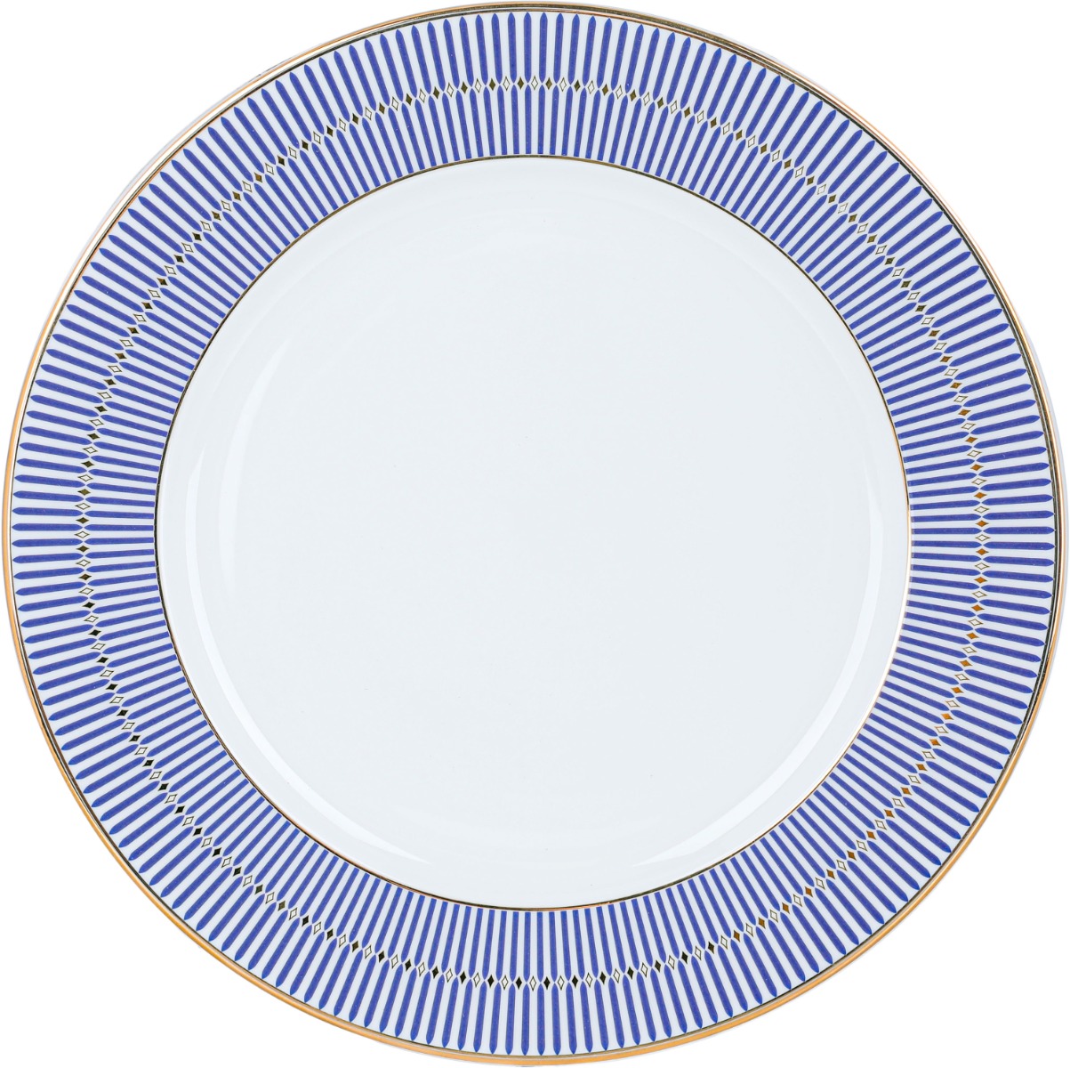 طقم سفرة بورسلان السيف غاليري، 60 قطعة - ابيض ازرق product image 16