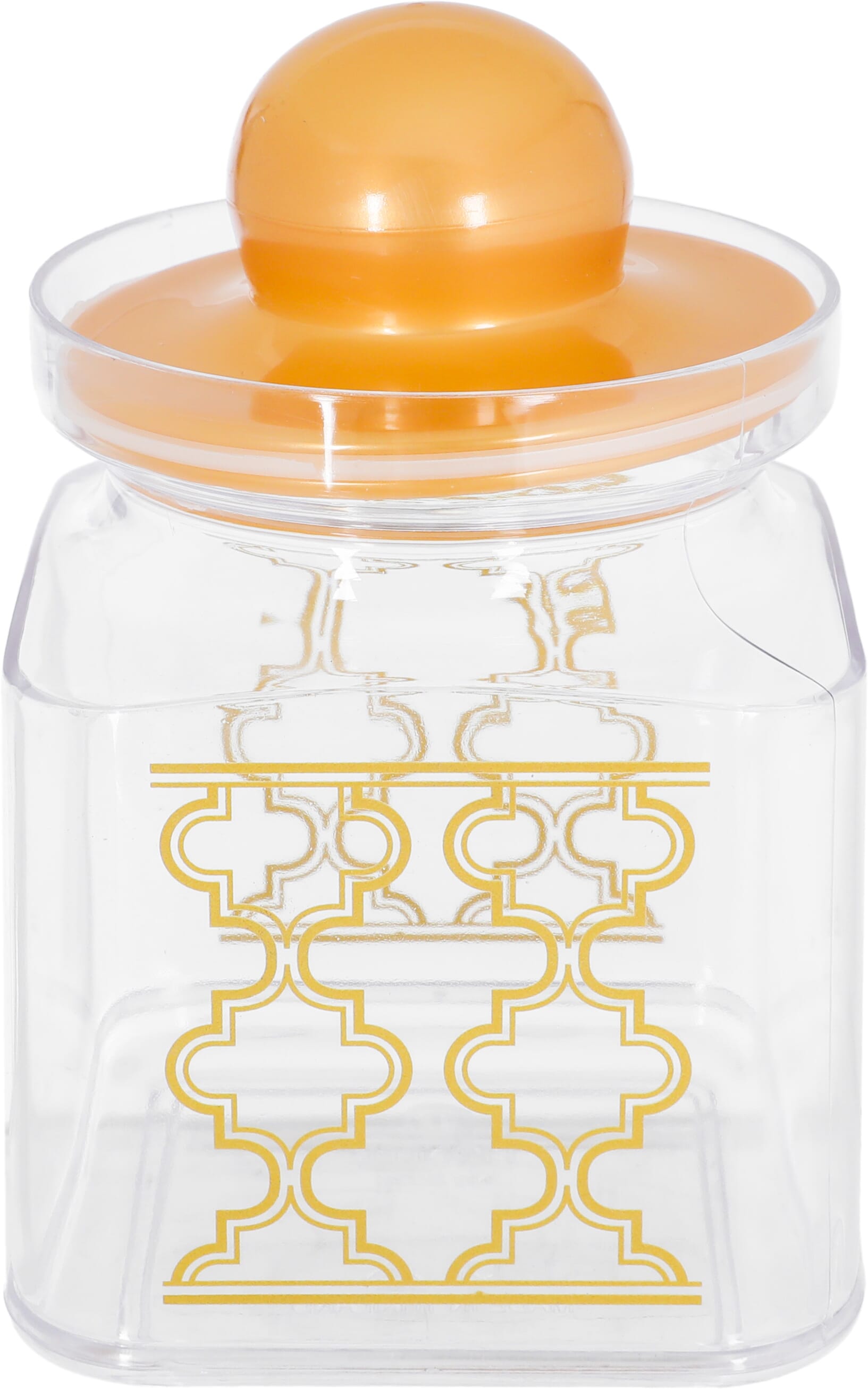 طقم علب بهارات بلاستيك السيف غاليري، بغطاء ذهبي، 3 قطع - شفاف product image 3