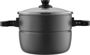 Edison Electric Pressure pro Cooker, Granite Inner Pot, 1200 Watts, 8 Liters, 10 Cooking Functions, GT811-W - Black Silver product image 5
