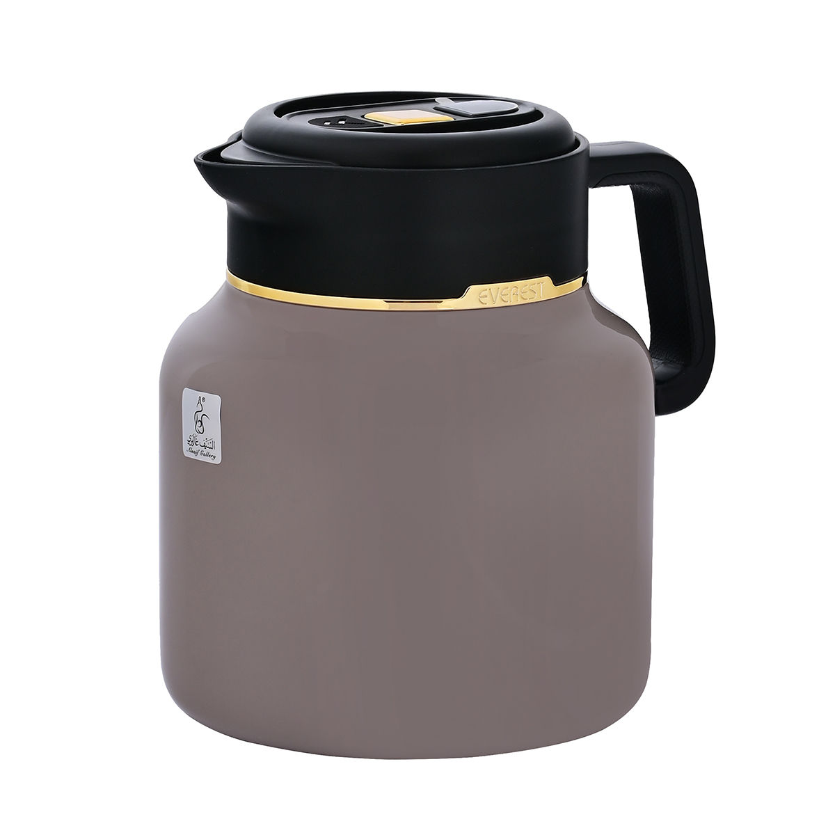 Al Saif Gallery Sarah thermos, 1.5 litres, digital screen, steel inner case, steel outer case - Cappuccino product image 1