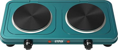 موقد سطح كهربائي ويننج ستار، 2 عين، 1000 واط، 5 مستويات، مؤقت، ST-9638 - تركواز product image 4