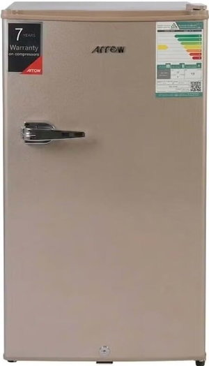 ثلاجة ميني بار ديفروست ارو، 84 لتر، 3 قدم، باب واحد، 3 ارفف، RO-100RDKR-G - شامبين product image