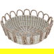 Al Saif Gallery aisha Khos, 37 x 37 x 9 cm, round - grey-beige product image 1