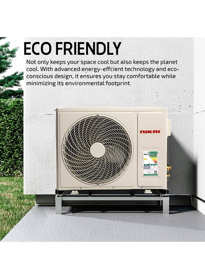 Nikai NSAC24136C24 Split Air Conditioner, 21200 BTU, 2 Ton, Cool Only - White product image 4