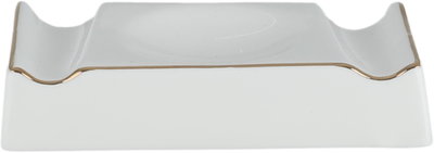 طقم سفرة بورسلان السيف غاليري، 86 قطعة، رسومات خطية - أبيض ذهبي product image 2