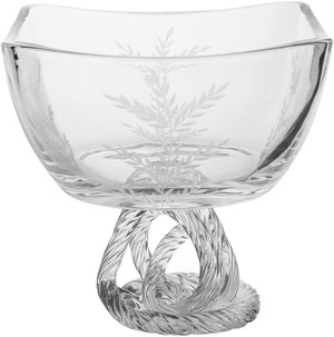 وعاء تقديم زجاج السيف غاليري، 23x23x19 سم، قاعدة، معين - شفاف product image