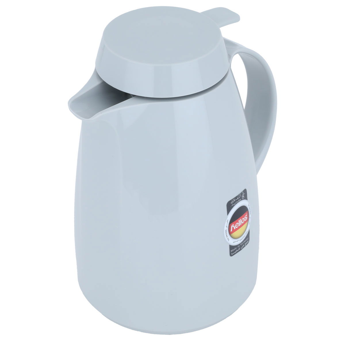Helios thermos, 1 liter, thermal glass inner container, plastic outer shell - gray product image 2