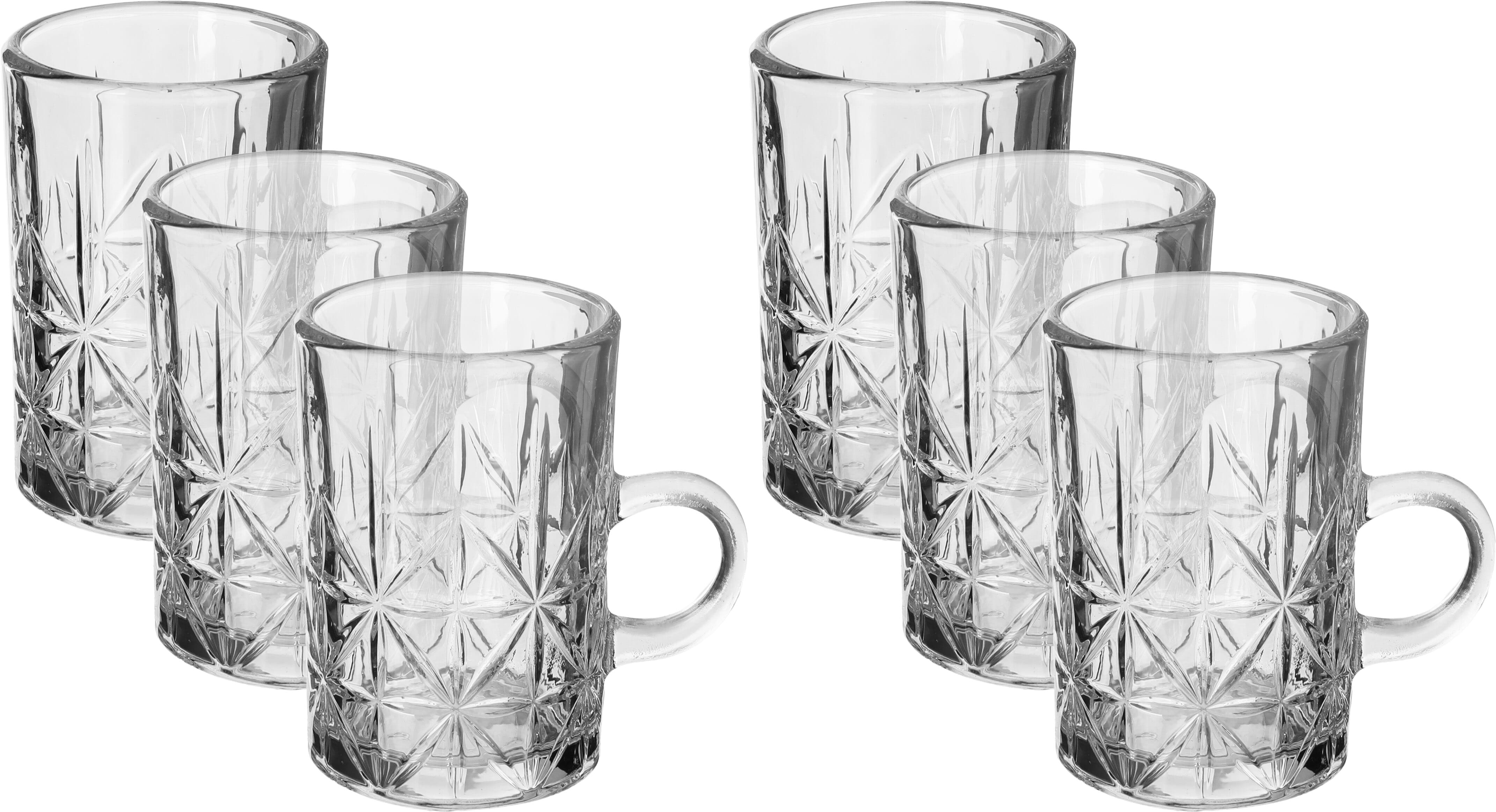 Al Saif Gallery glass tea set, 6 pieces - clear product image