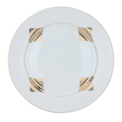 طقم سفرة بورسلان السيف غاليري، 77 قطعة - أبيض product image 3