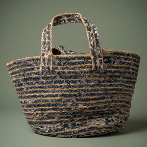 شنطة ترامس خوص السيف غاليري، 50×26 سم - بني أسود product image