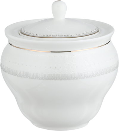 طقم تقديم سفرة بورسلان السيف غاليري، 65 قطعة - أبيض ذهبي product image 8