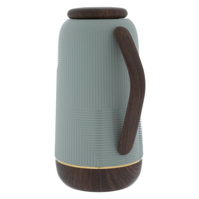 ترمس رواء جلوري، 1 لتر، حافظة داخلية زجاج حراري، ضغاط - أخضر فاتح product image 4