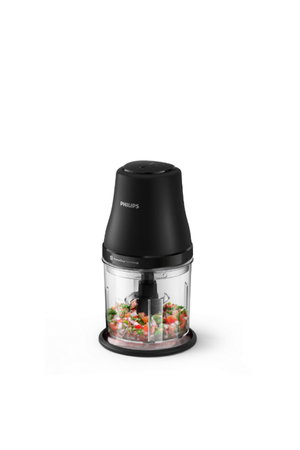 قطاعة خضروات فليبس، 450 واط، 1 لتر، 4 شفرات - اسود product image 2