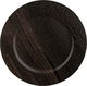 Al Saif Gallery Goozi Plastic Serving Tray, Round, 33x33x1.5 cm - Dark Brown product image 2