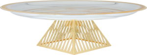 ستاند تقديم استيل السيف غاليري، 46x46x13 سم، قاعدة - فضي product image