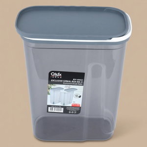 Al Saif Gallery Plastic Storage Box, 4 Liter, with Lid - Light Grey product image