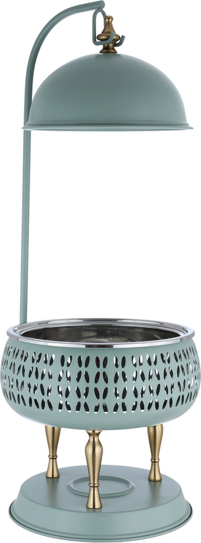 Al Saif Gallery Stainless Steel Food Warmer with Golden Legs, 3 Liters - Light Green product image 3