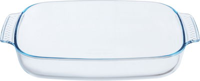 طقم صينية طهي زجاج بايركس، 2 قطعة - شفاف product image 3